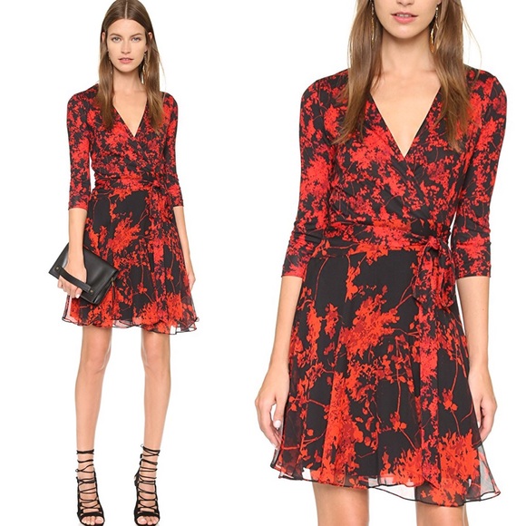 dvf irina wrap dress